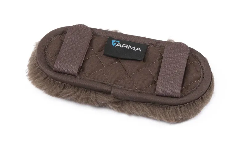 Shires ARMA SupaFleece Chin Guard - Brown